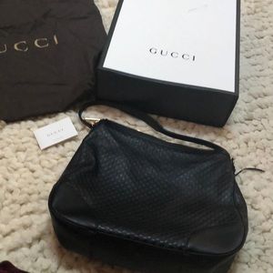 Authentic Miss Gg Guccissima Blk Leather Hobo Bag